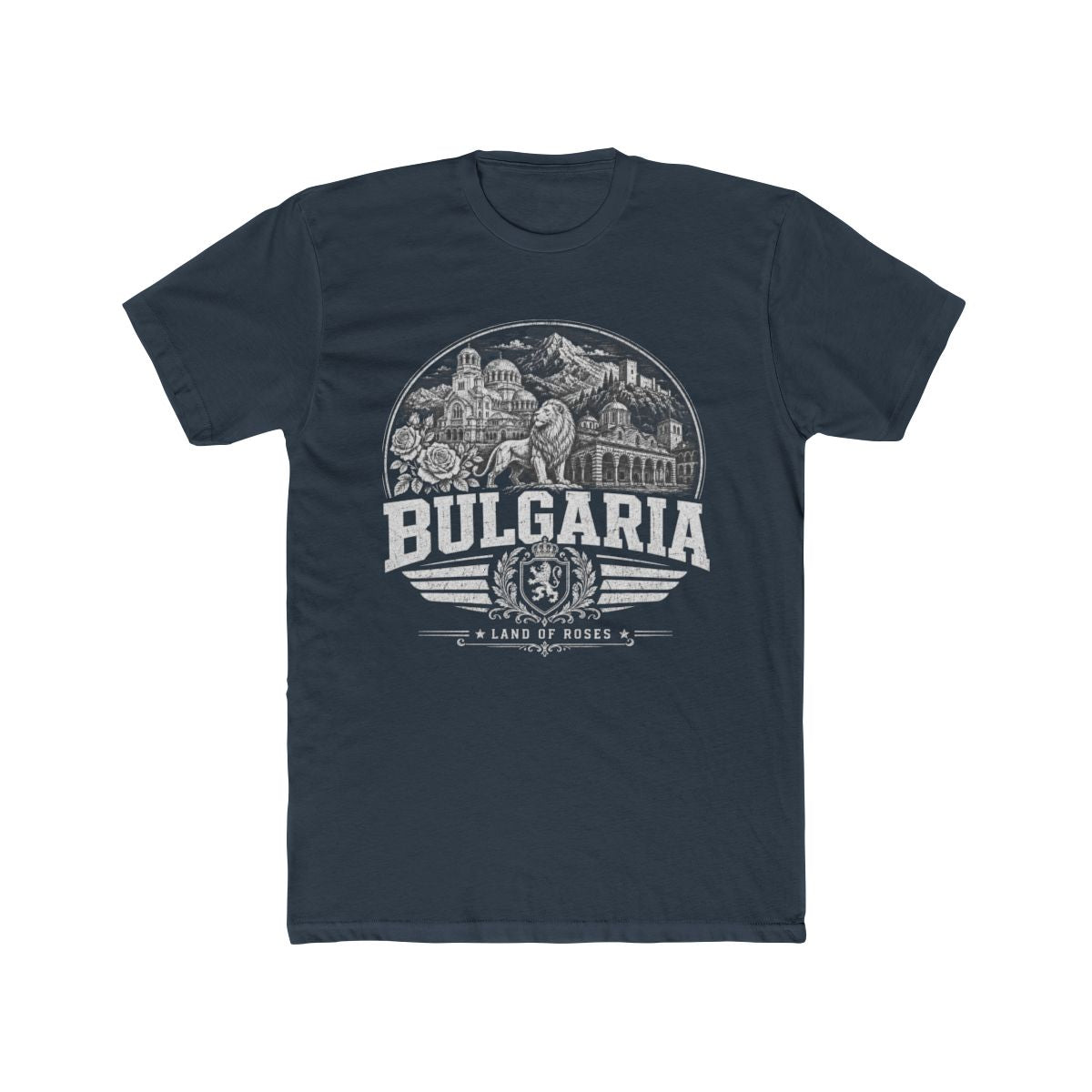 Bulgaria Men's Tee — Solid Indigo