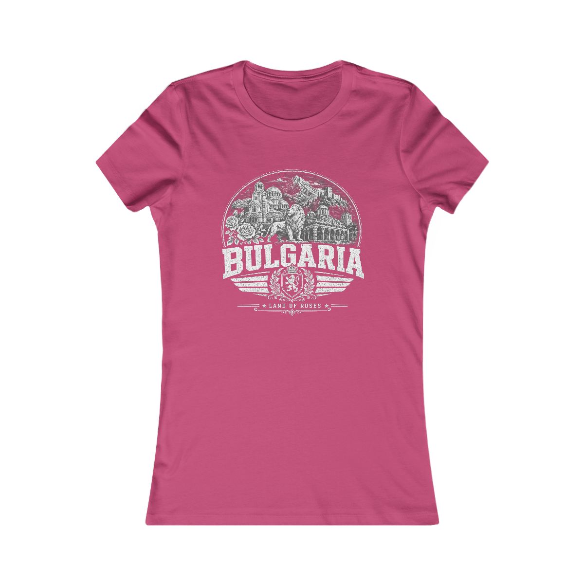 Bulgaria Women's Tee — Berry