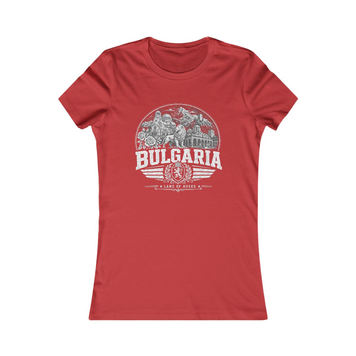 Bulgaria Women's Tee — Red
