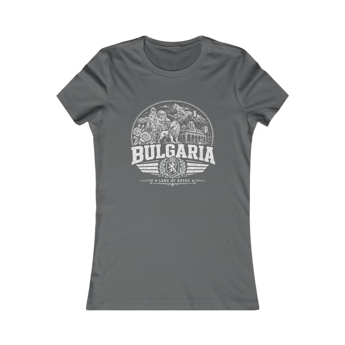 Bulgaria Women's Tee — Asphalt