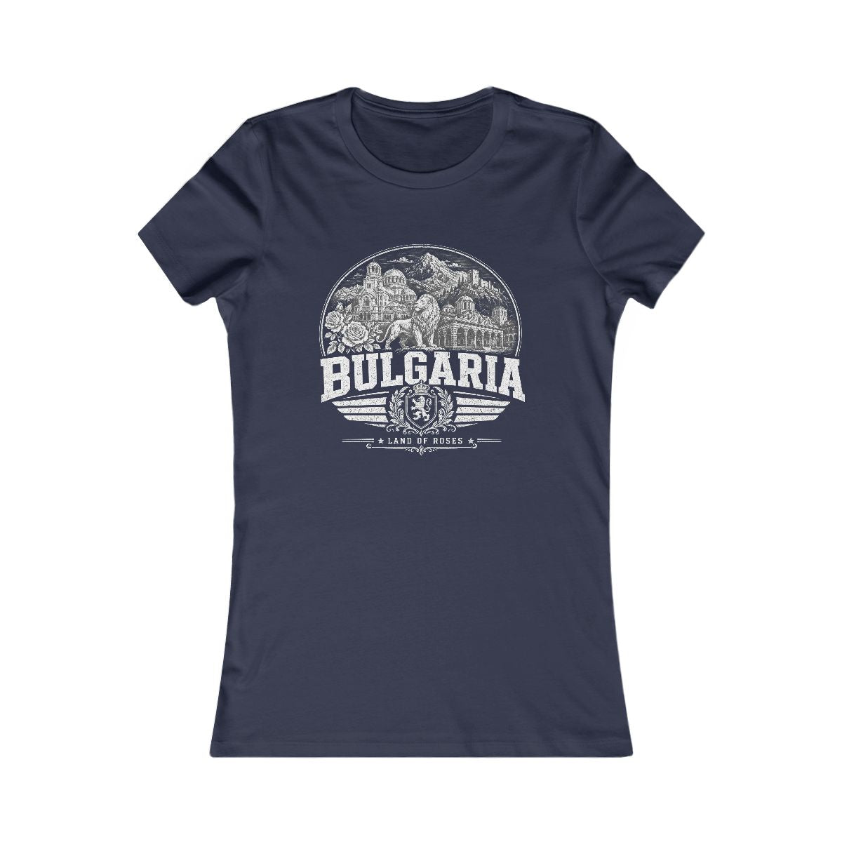 Bulgaria Women's Tee — Navy