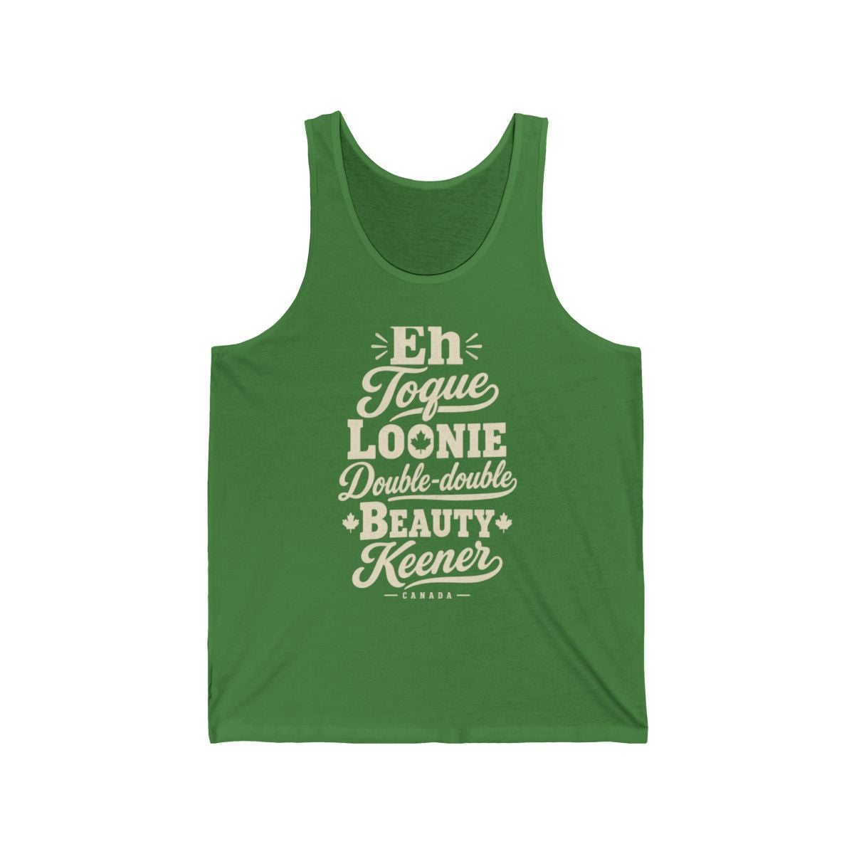 Canada local slang men's tank top — typographic sayings design | Nameshi Destinations (view 9)