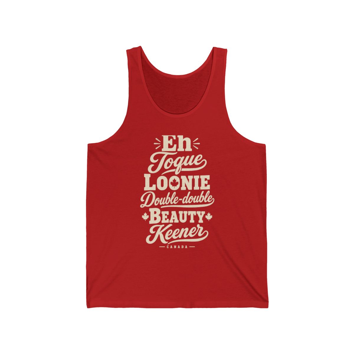 Canada local slang men's tank top — typographic sayings design | Nameshi Destinations (view 11)