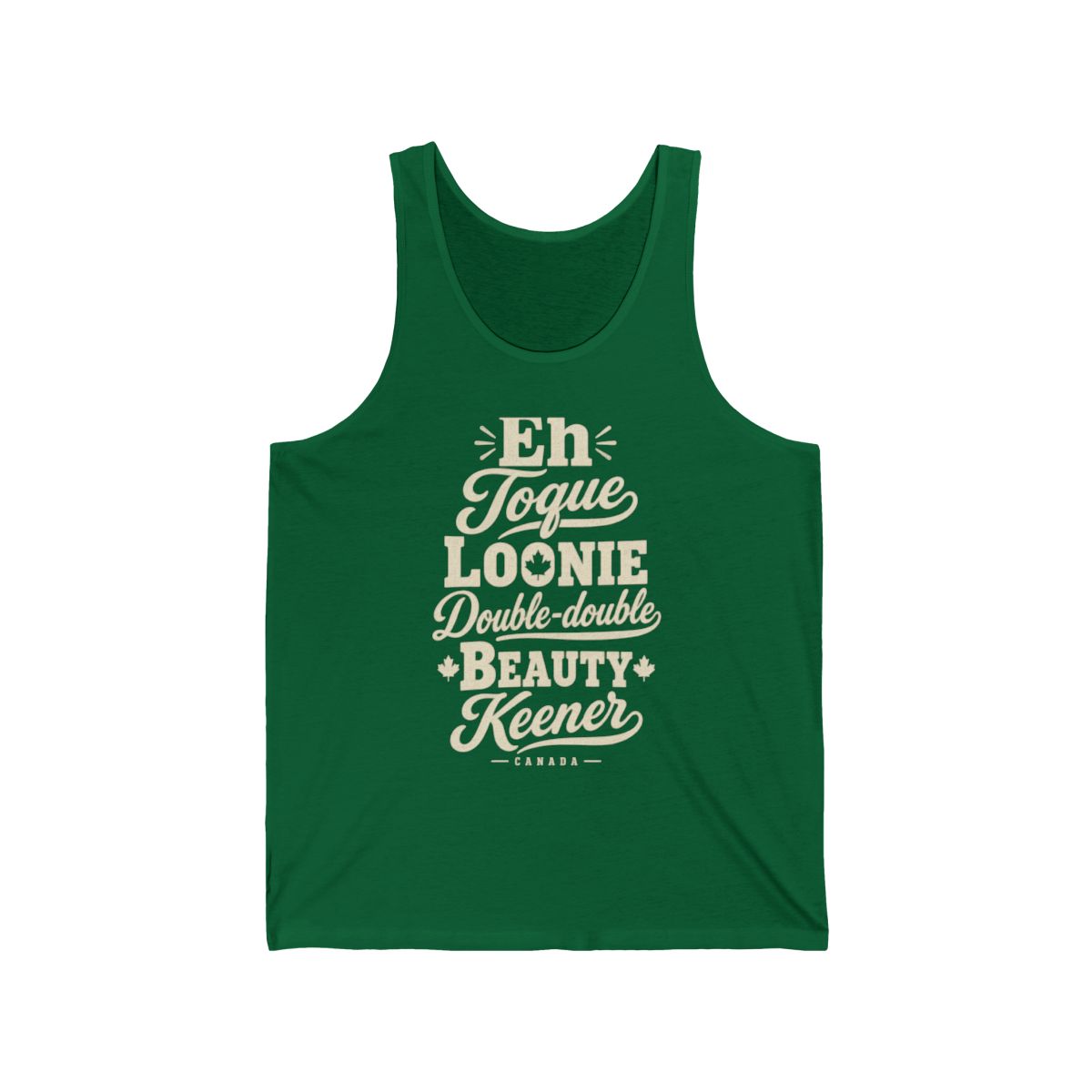 Canada local slang men's tank top — typographic sayings design | Nameshi Destinations (view 7)
