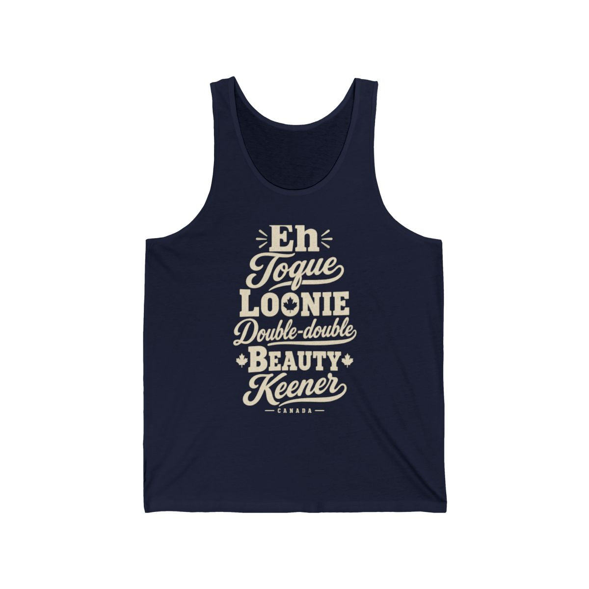 Canada local slang men's tank top — typographic sayings design | Nameshi Destinations (view 15)