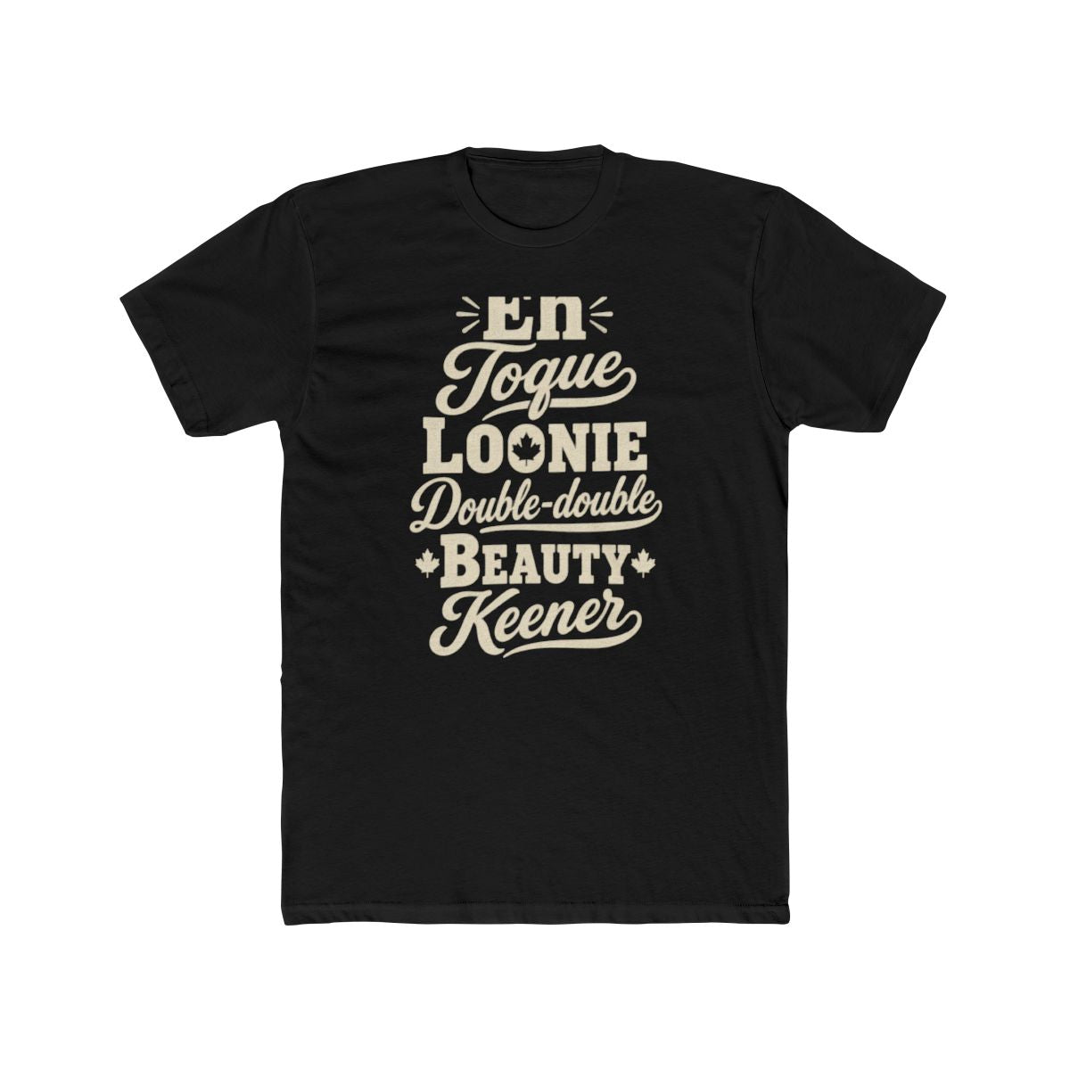 Canada local slang men's tee — typographic sayings design | Nameshi Destinations (view 2)
