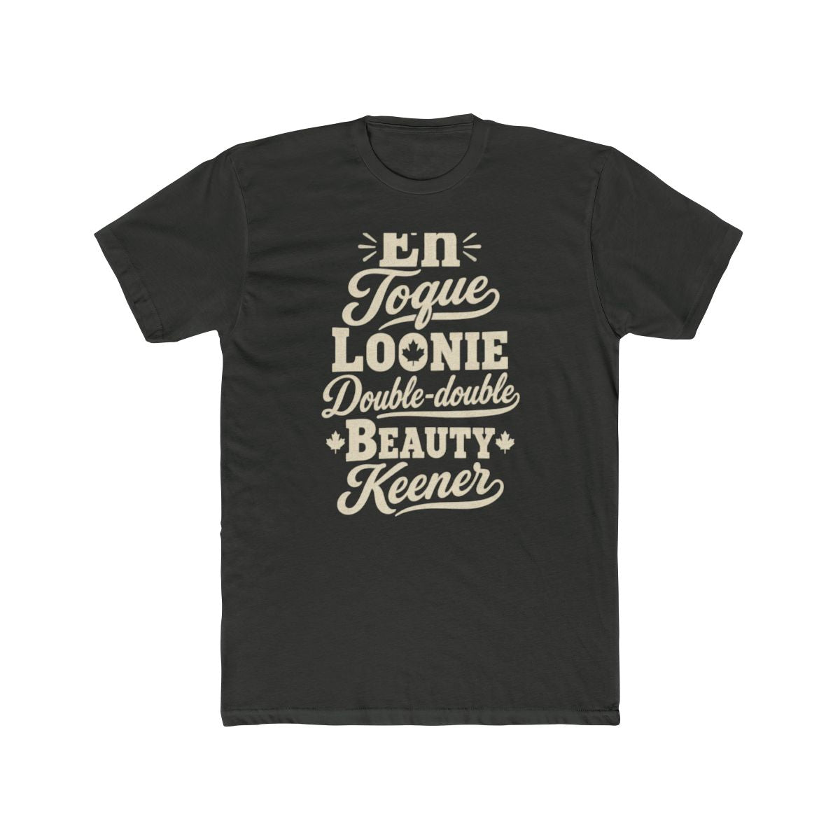 Canada local slang men's tee — typographic sayings design | Nameshi Destinations (view 5)