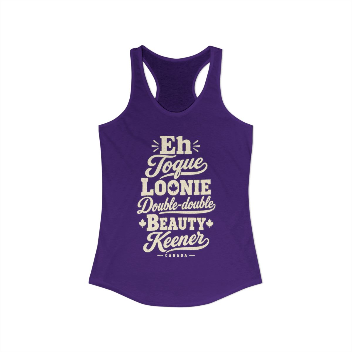 Canada local slang women's tank top — typographic sayings design | Nameshi Destinations (view 15)