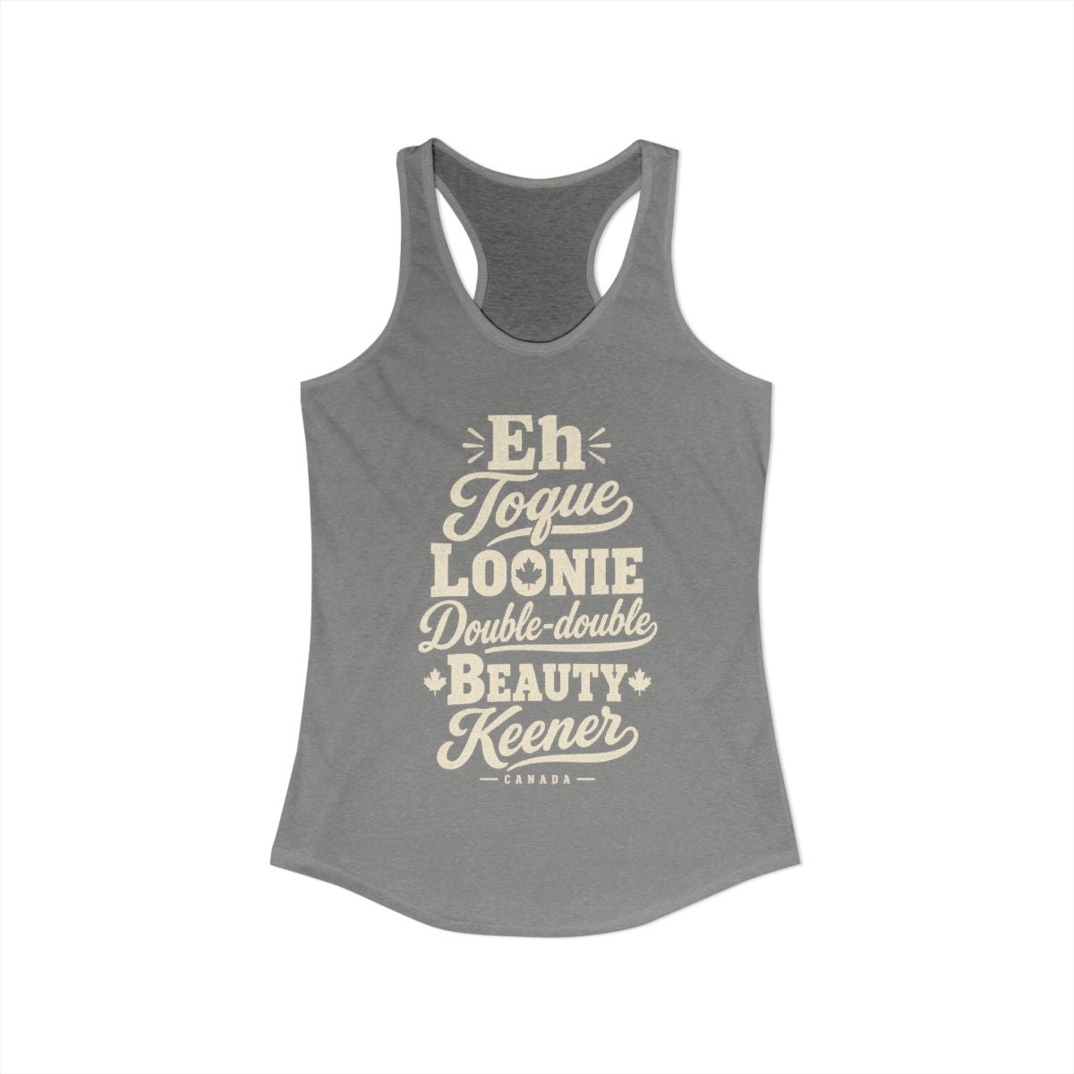 Canada local slang women's tank top — typographic sayings design | Nameshi Destinations (view 25)