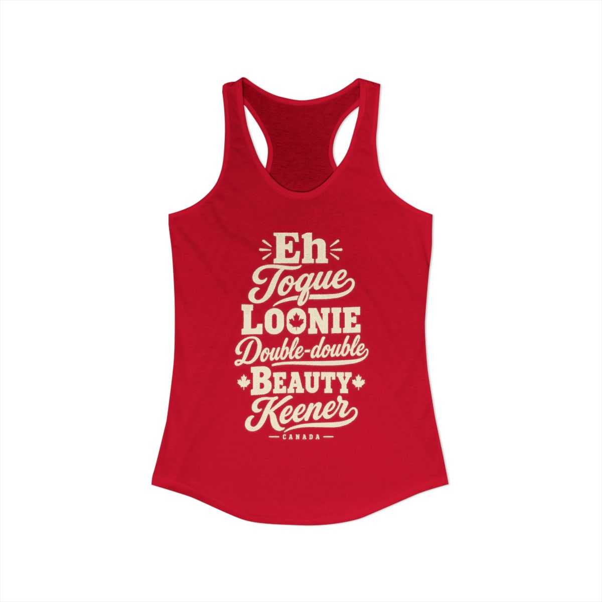 Canada local slang women's tank top — typographic sayings design | Nameshi Destinations (view 17)