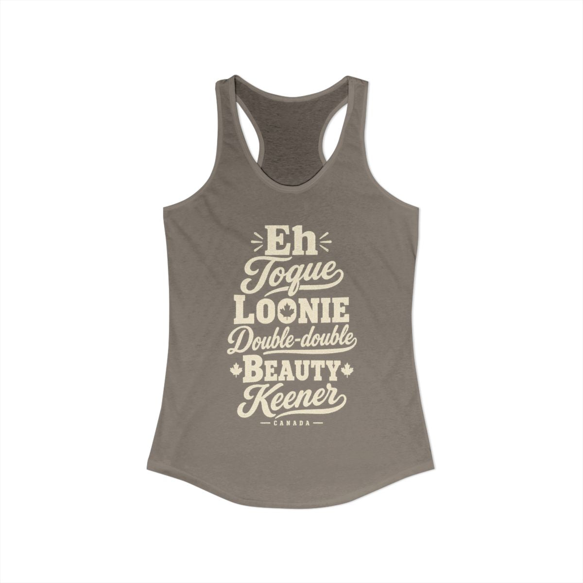 Canada local slang women's tank top — typographic sayings design | Nameshi Destinations (view 23)