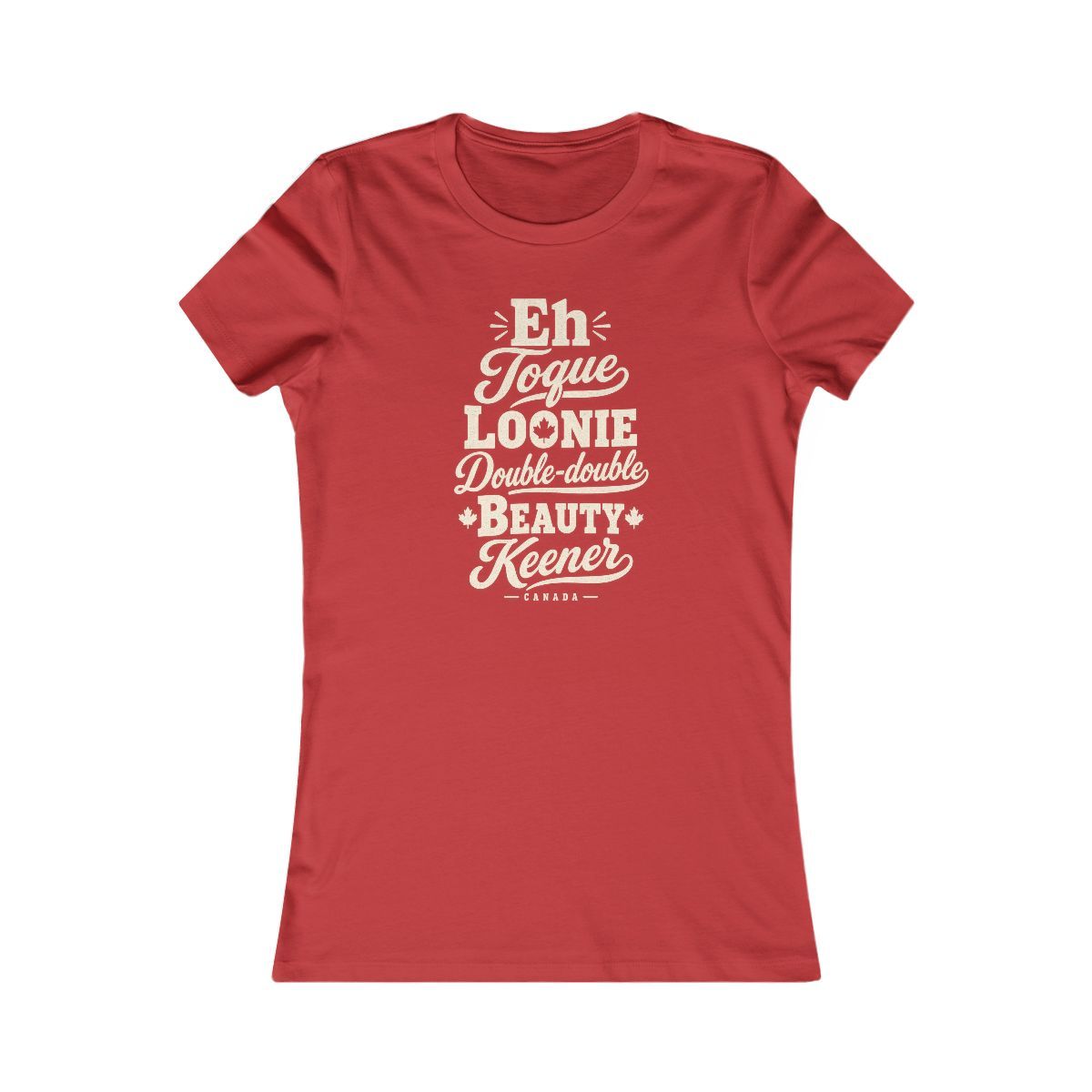 Canada local slang women's tee — typographic sayings design | Nameshi Destinations (view 9)
