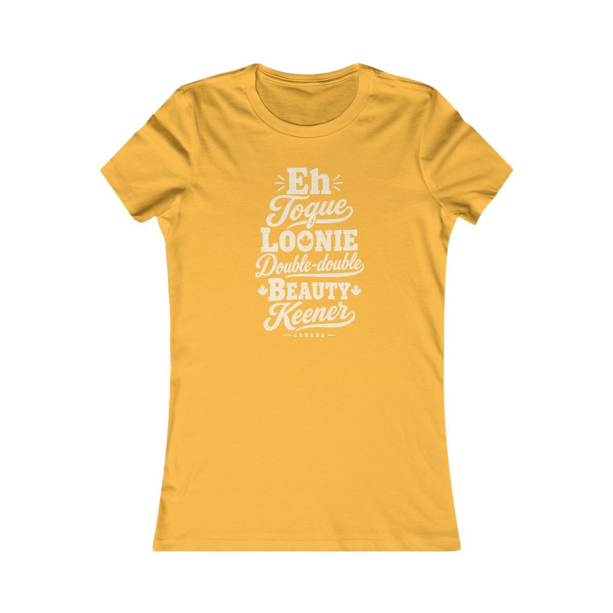 Canada local slang women's tee — typographic sayings design | Nameshi Destinations (view 8)