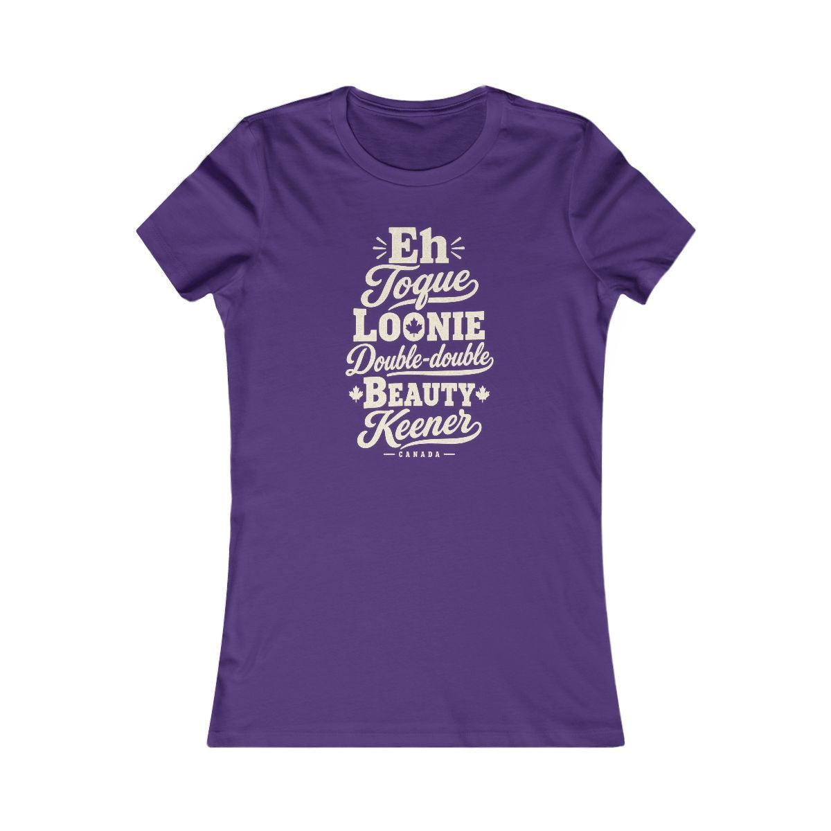 Canada local slang women's tee — typographic sayings design | Nameshi Destinations (view 6)