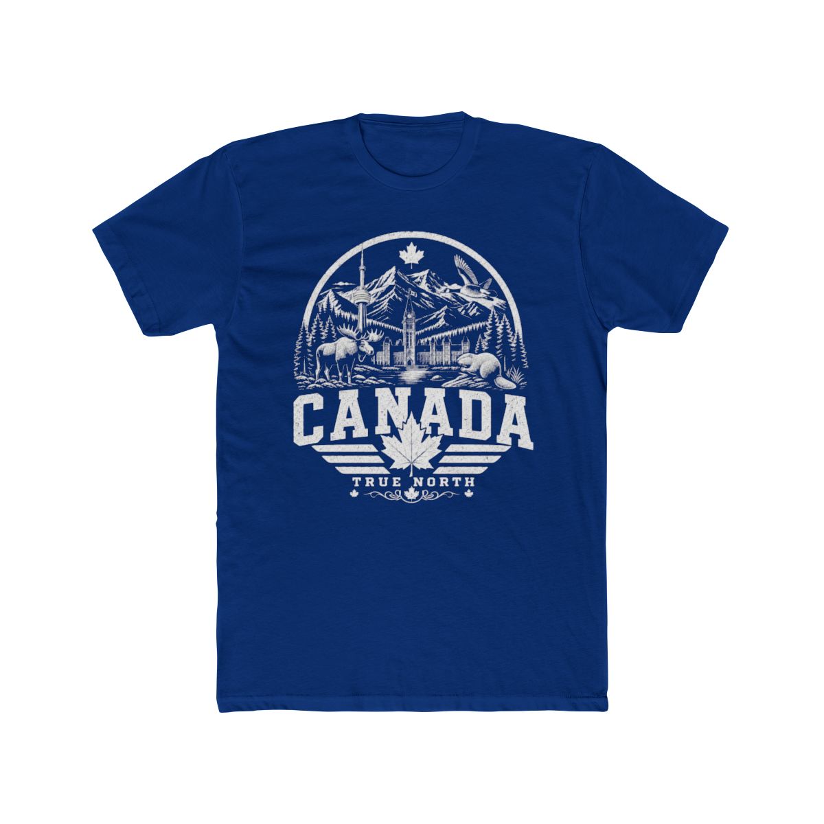 Canada Vintage True North Men's Tee — Solid Royal