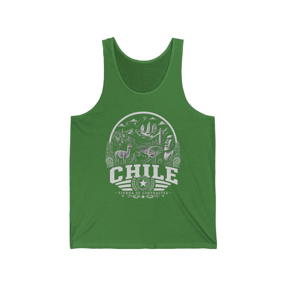 Chile Men's Tank Top — Leaf (front)