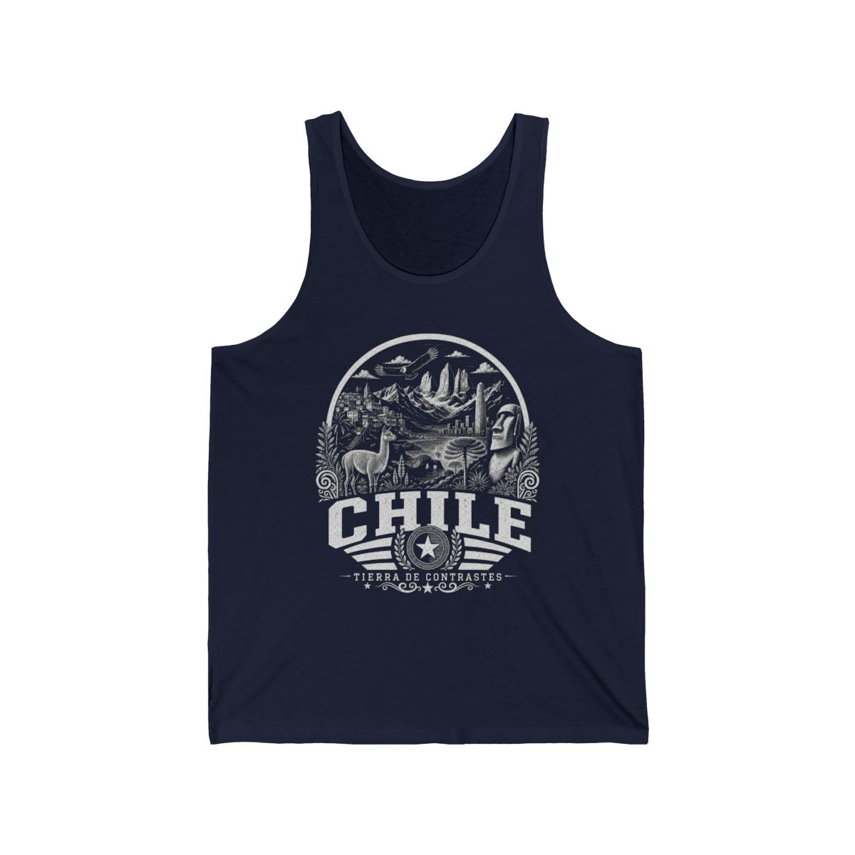 Chile Men's Tank Top — Navy (front)