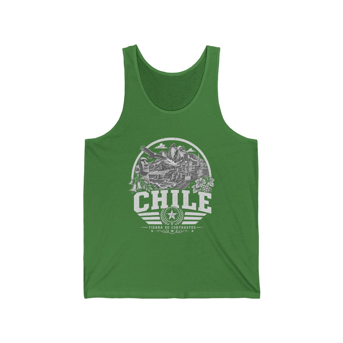 Chile Men's Tank Top — Leaf (front)