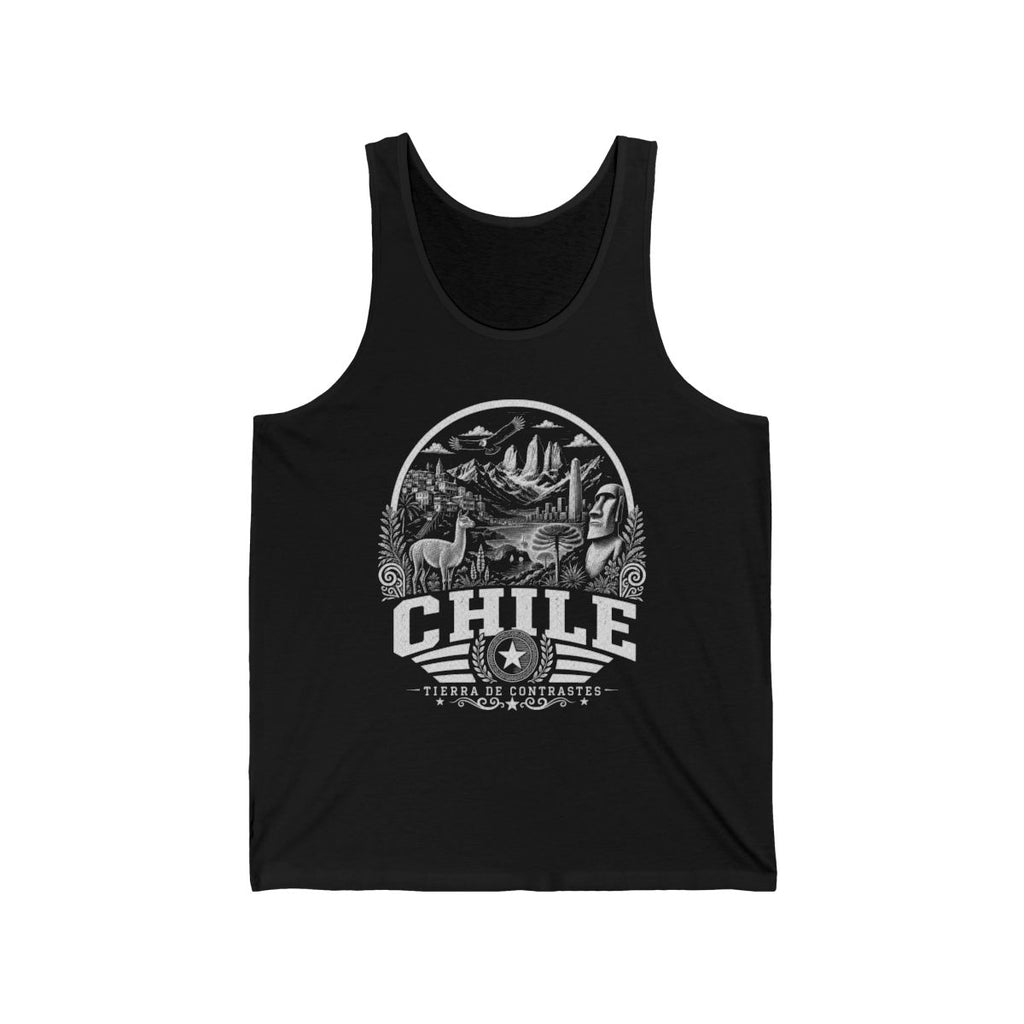 Chile Men's Tank Top — Black (front)