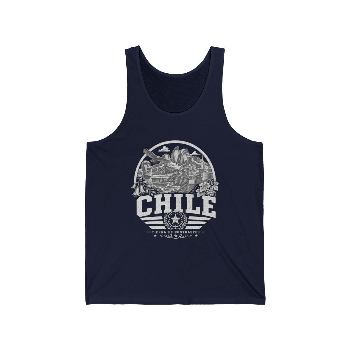 Chile Men's Tank Top — Navy (front)