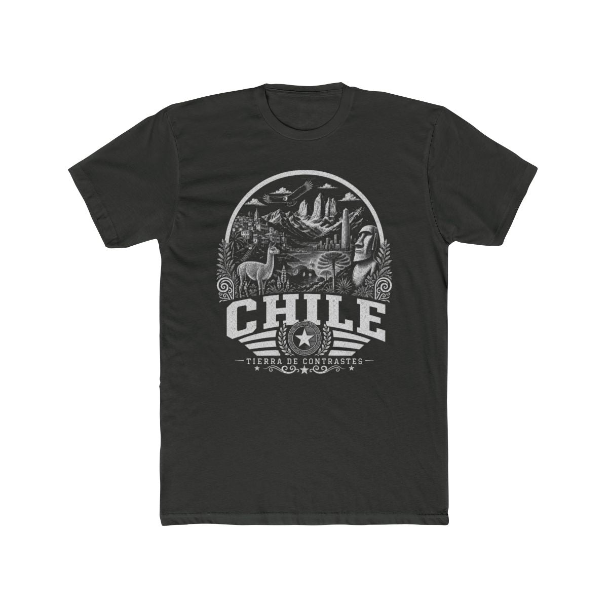 Chile Men's Tee — Solid Heavy Metal