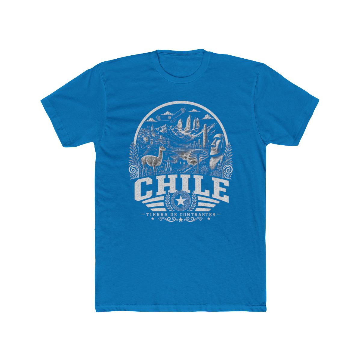 Chile Men's Tee — Solid Turquoise