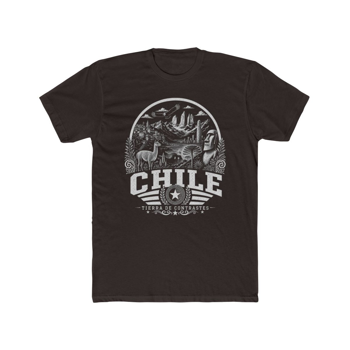 Chile Men's Tee — Solid Dark Chocolate