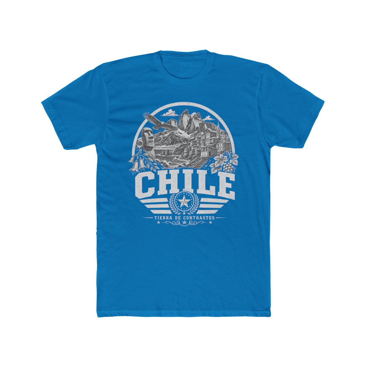 Chile Men's Tee — Solid Turquoise