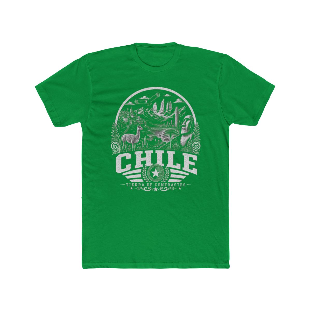 Chile Men's Tee — Solid Kelly Green