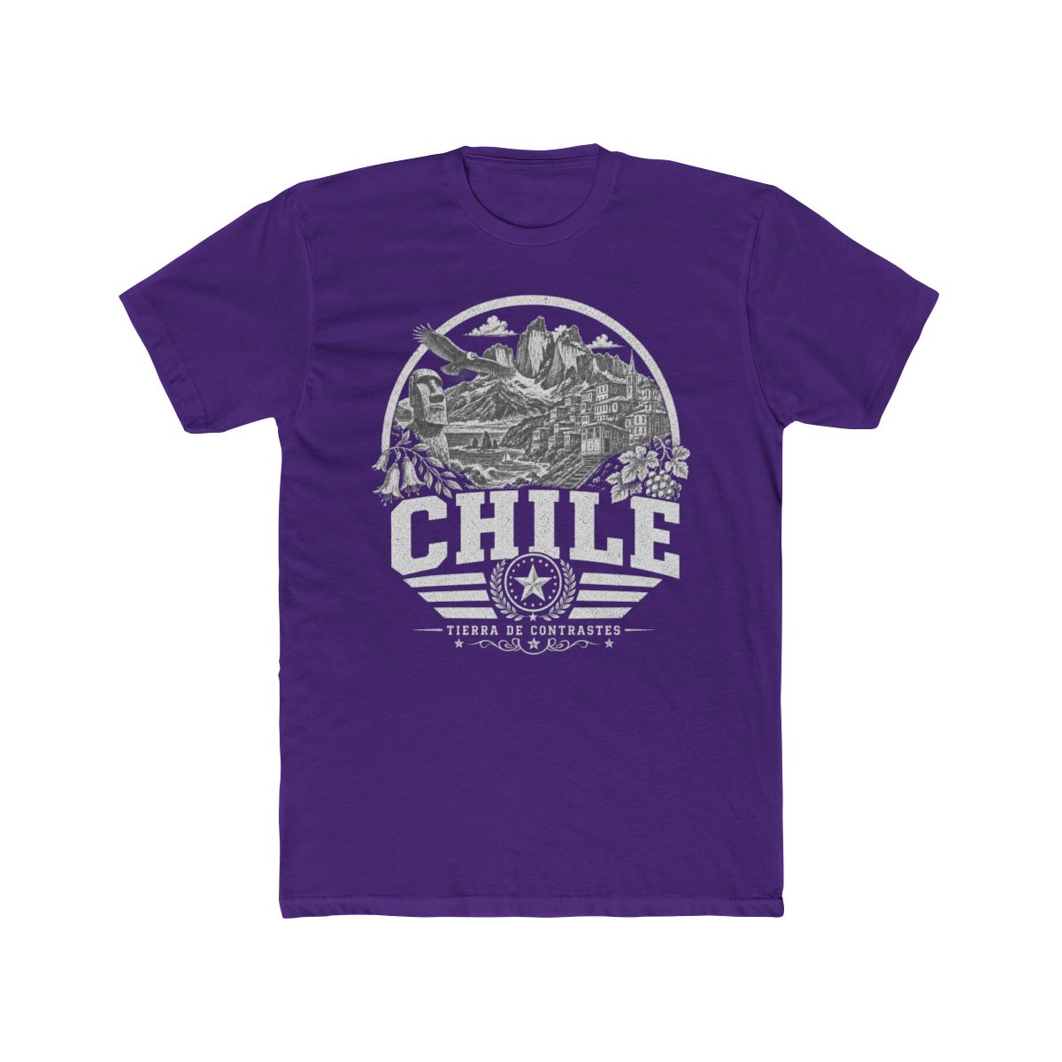 Chile Men's Tee — Solid Purple Rush