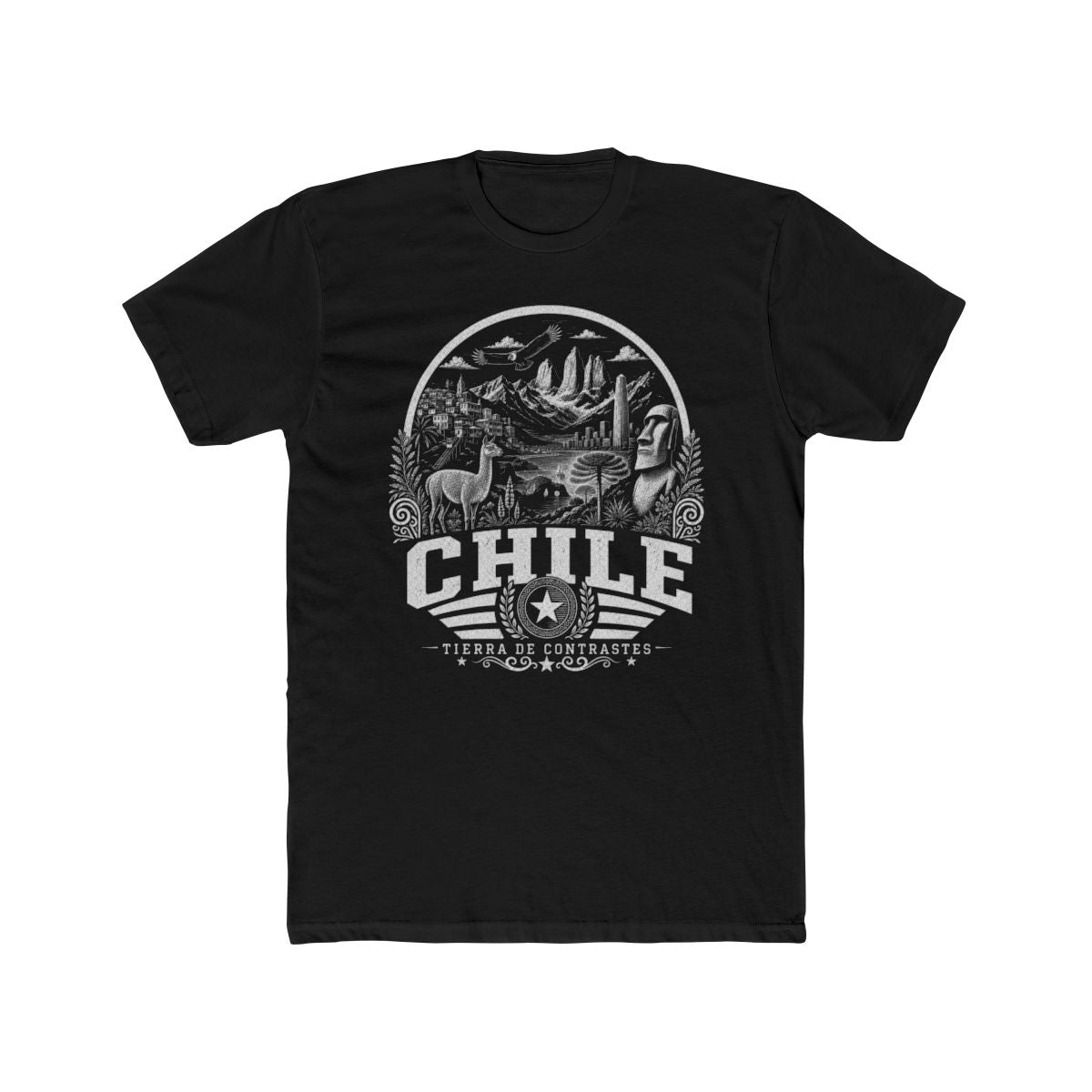 Chile Men's Tee — Solid Black