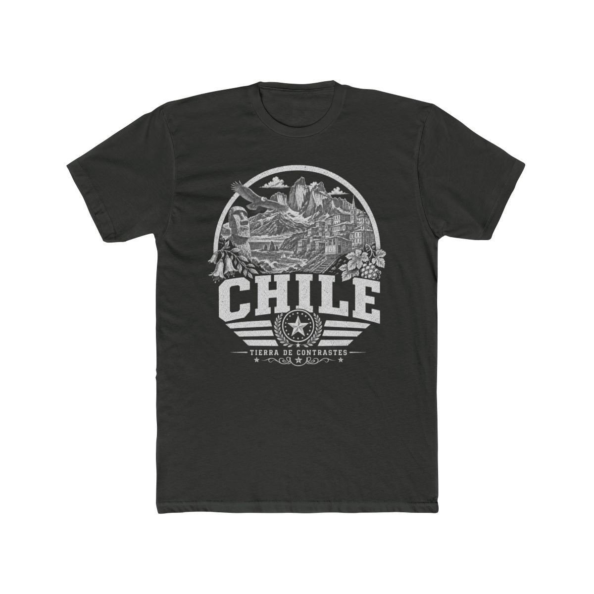 Chile Men's Tee — Solid Heavy Metal