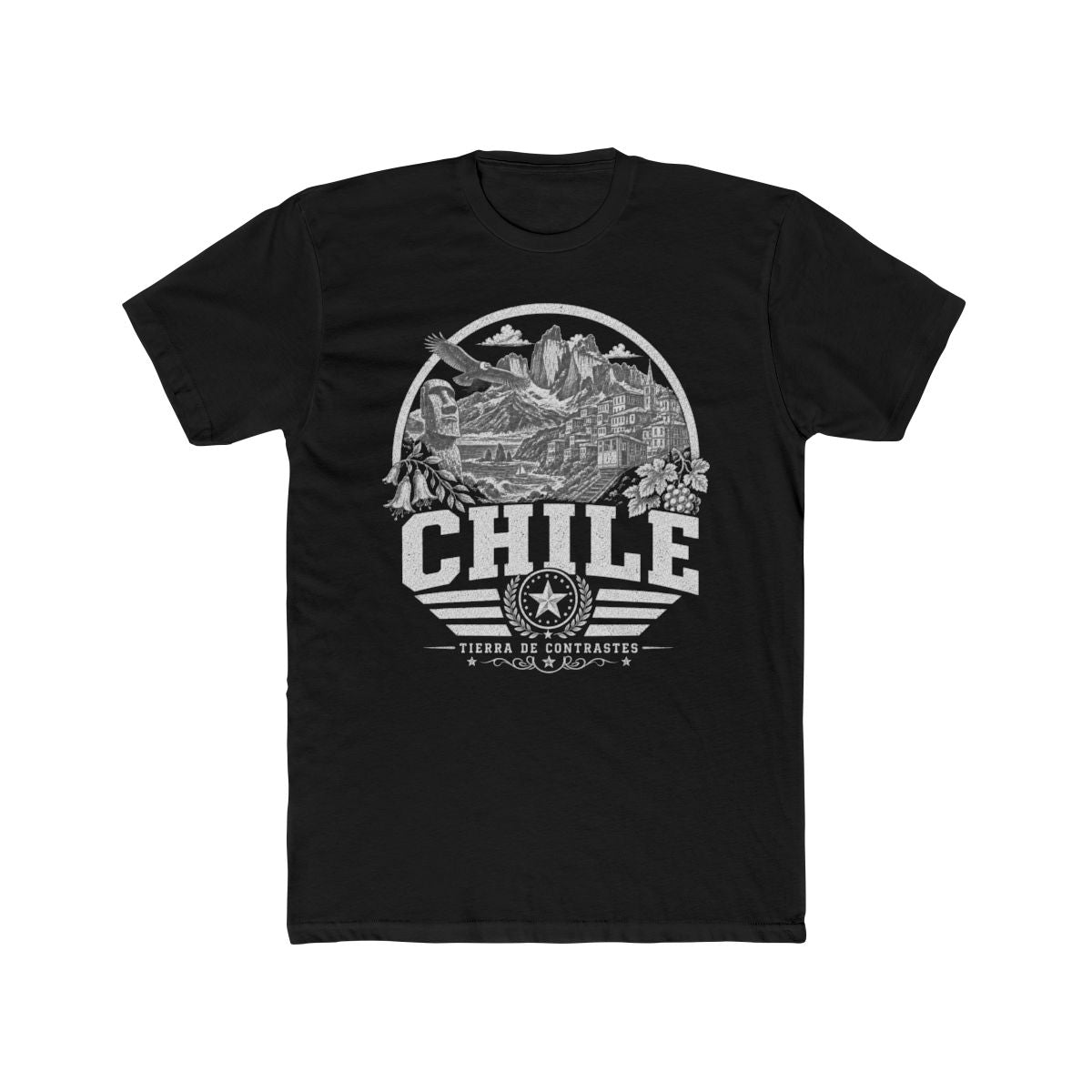 Chile Men's Tee — Solid Black