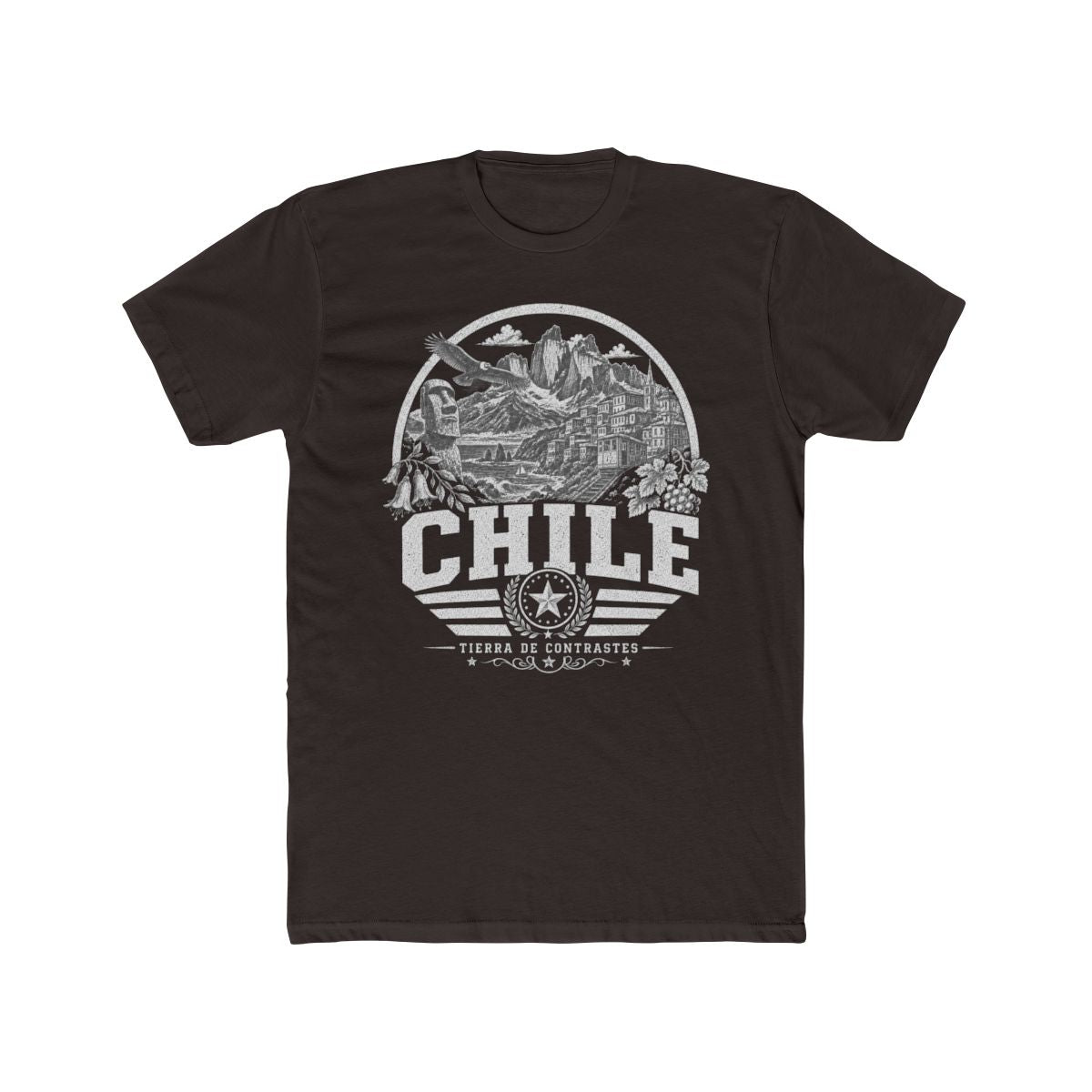 Chile Men's Tee — Solid Dark Chocolate