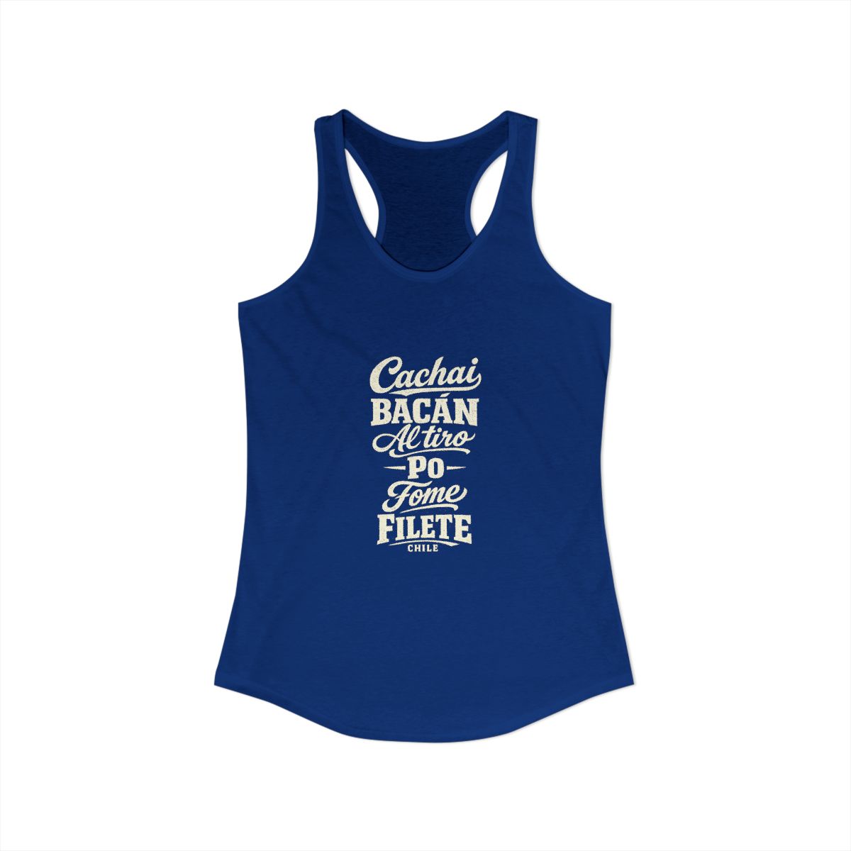 Chile local slang women's tank top — typographic sayings design | Nameshi Destinations (view 19)