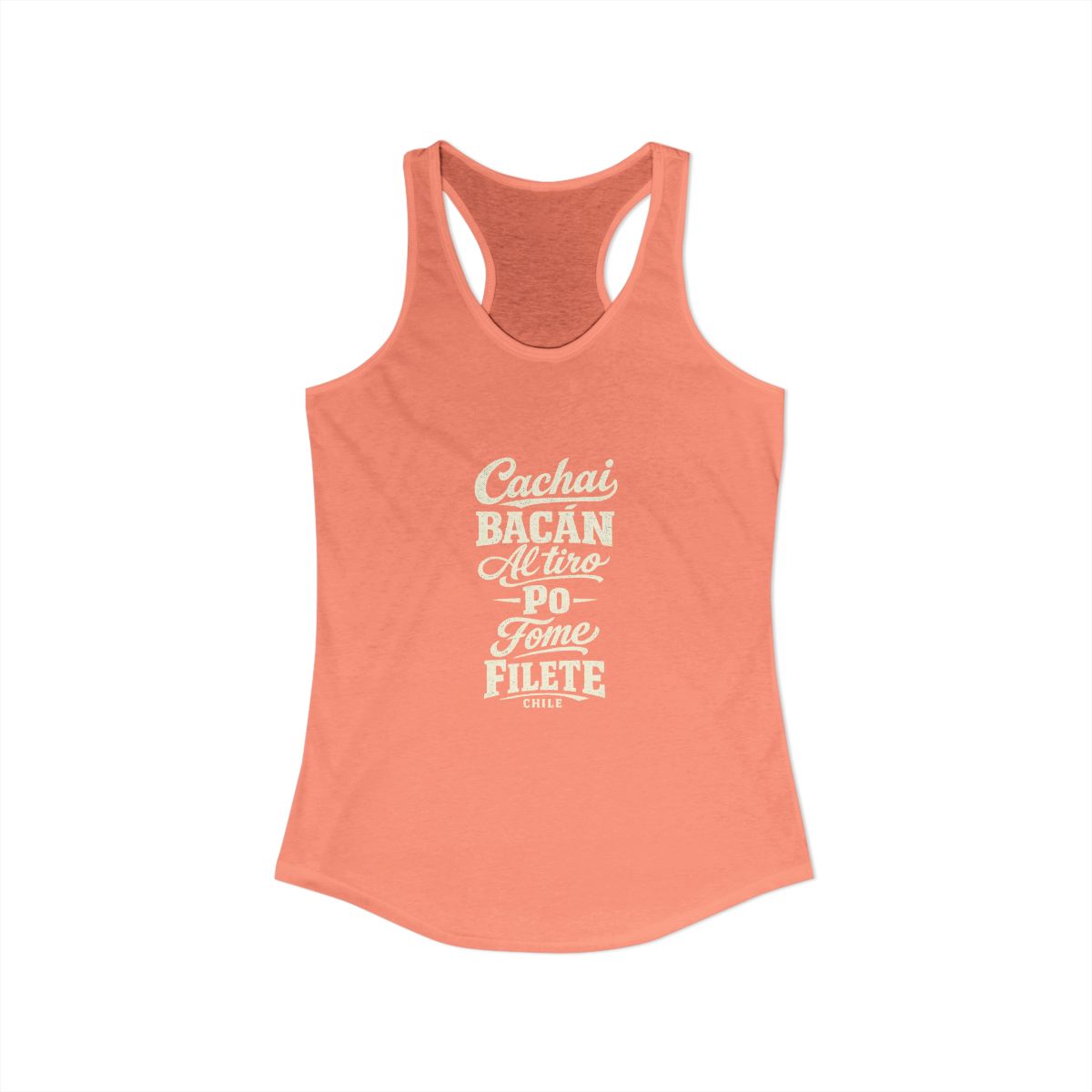 Chile local slang women's tank top — typographic sayings design | Nameshi Destinations (view 31)