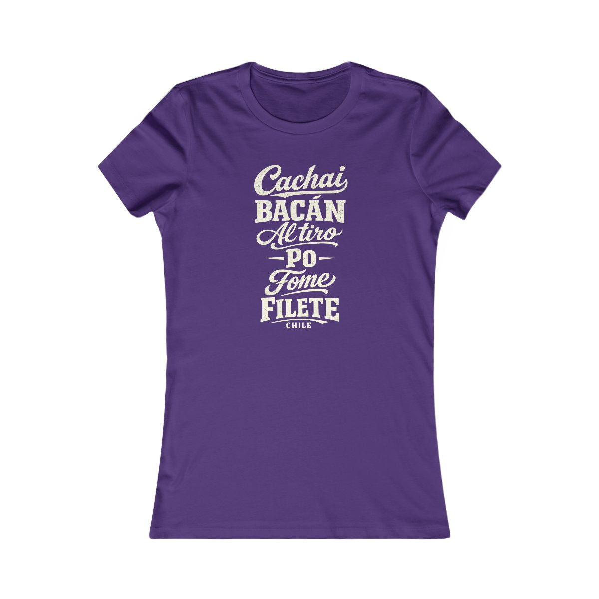 Chile local slang women's tee — typographic sayings design | Nameshi Destinations (view 6)