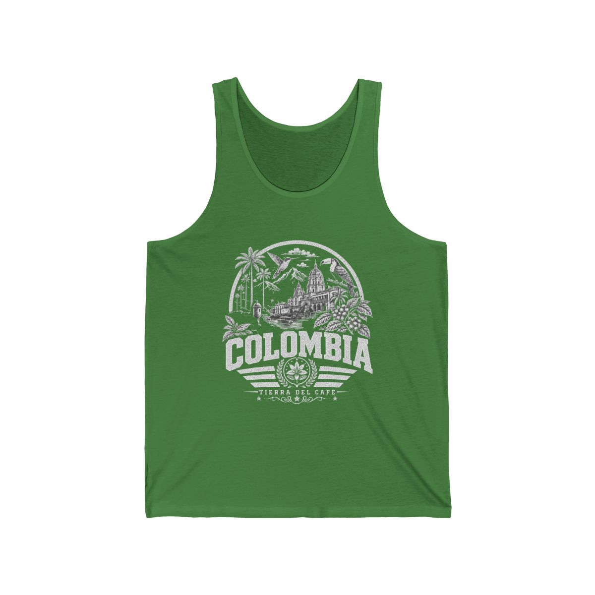 Colombia Men's Tank Top — Leaf (front)