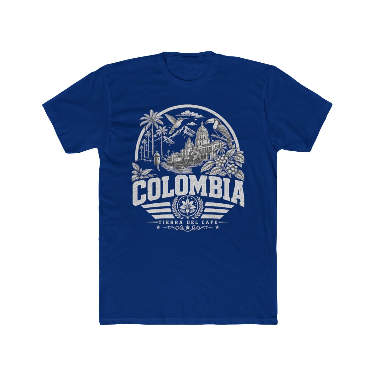 Colombia Men's Tee — Solid Royal