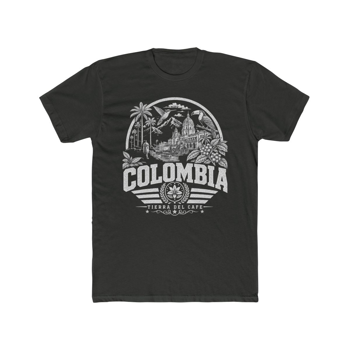 Colombia Men's Tee — Solid Heavy Metal