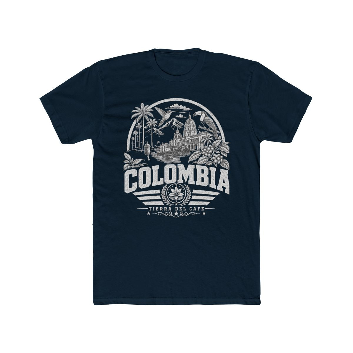 Colombia Men's Tee — Solid Midnight Navy