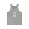 Colombia local slang men's tank top — typographic sayings design | Nameshi Destinations (view 1)