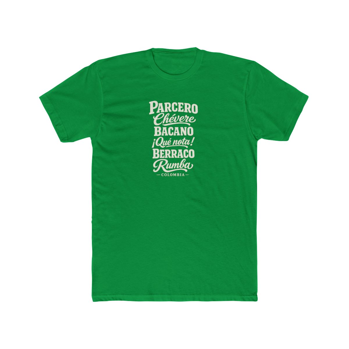 Colombia local slang men's tee — typographic sayings design | Nameshi Destinations (view 6)