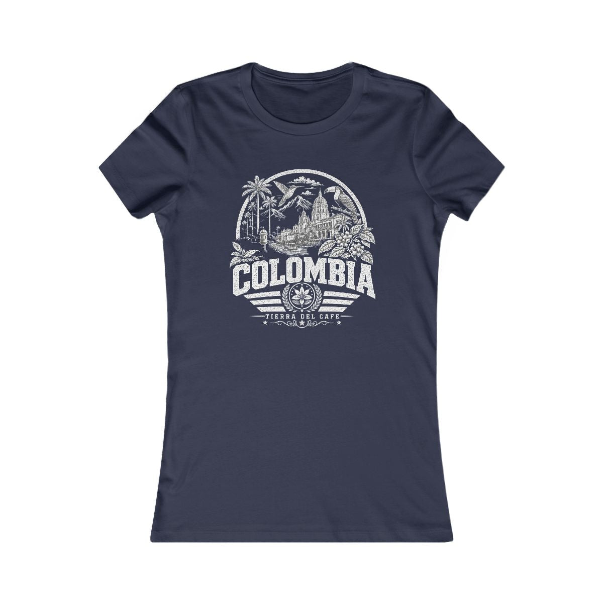 Colombia Women's Tee — Navy
