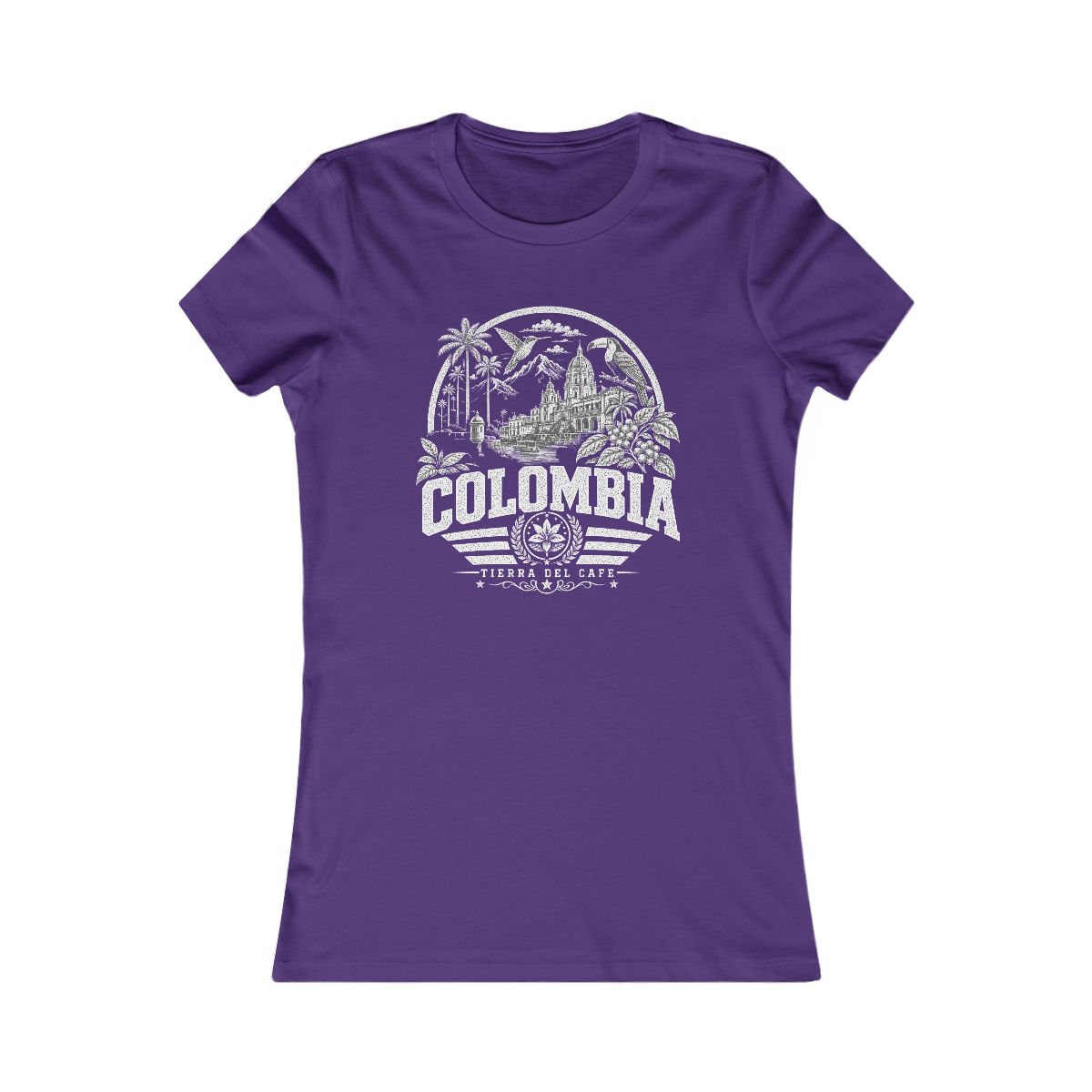 Colombia Women's Tee — Team Purple