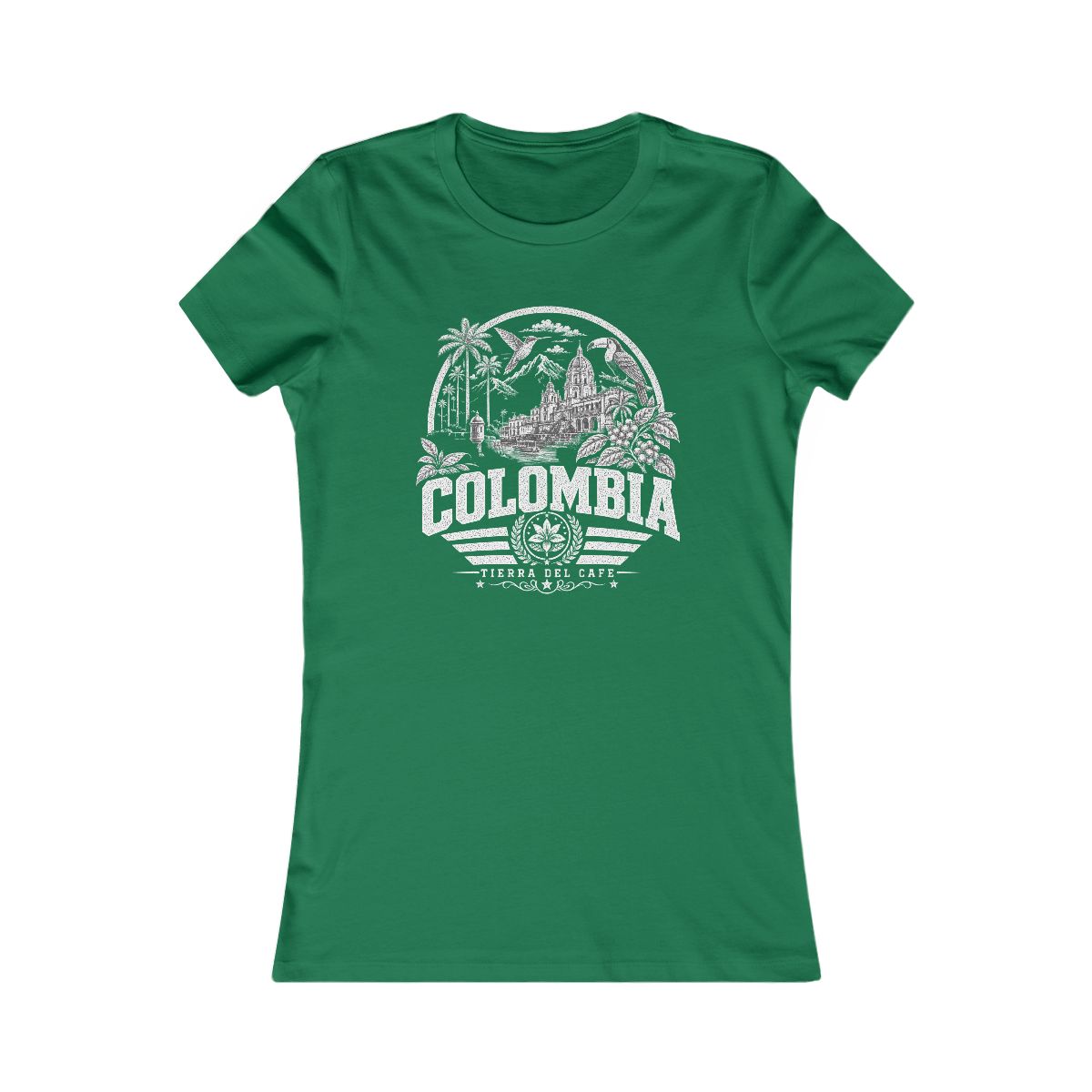 Colombia Women's Tee — Kelly