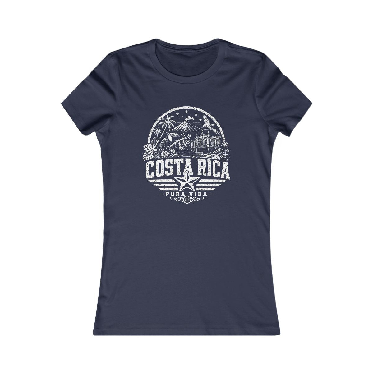 Costa Rica Pura Vida Women's Tee — Navy