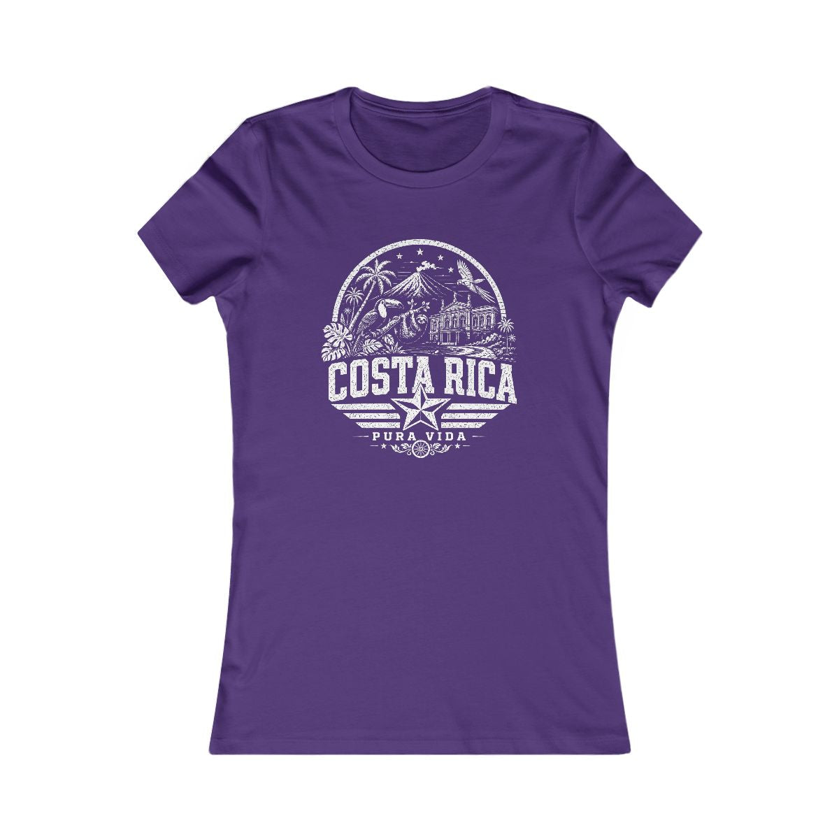 Costa Rica Pura Vida Women's Tee — Team Purple