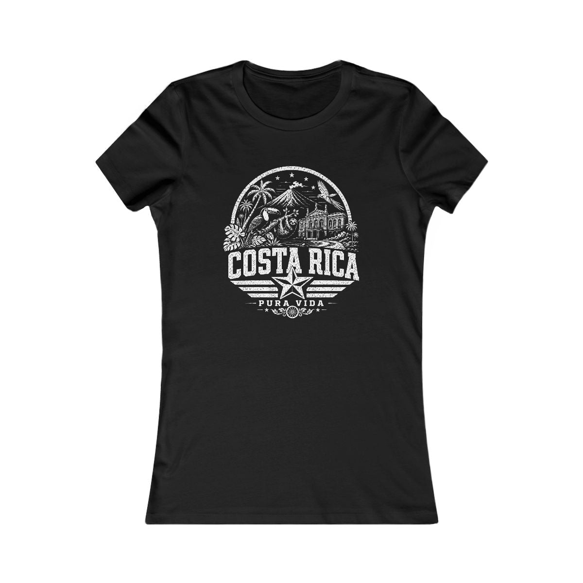 Costa Rica Pura Vida Women's Tee — Black