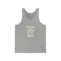 Costa Rica local slang men's tank top — typographic sayings design | Nameshi Destinations (view 1)